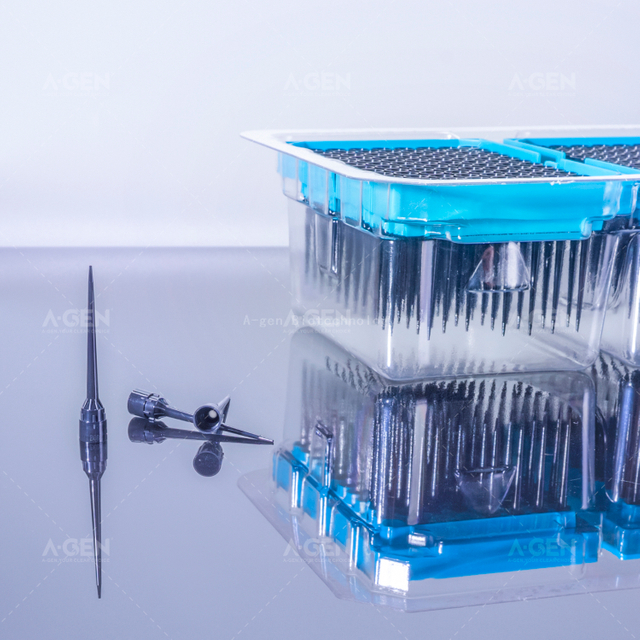 5 Combined Boxes Sterile Hamilton Pipette Tip Conductive 50μL Black PP Pipette Tip for Liquid Transfer Filter