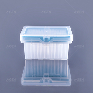 Low Retention Hamilton Pipette Tip 300μL Sterile Clear PP Pipette Tip in Rack for Liquid Transfer Without Filter 