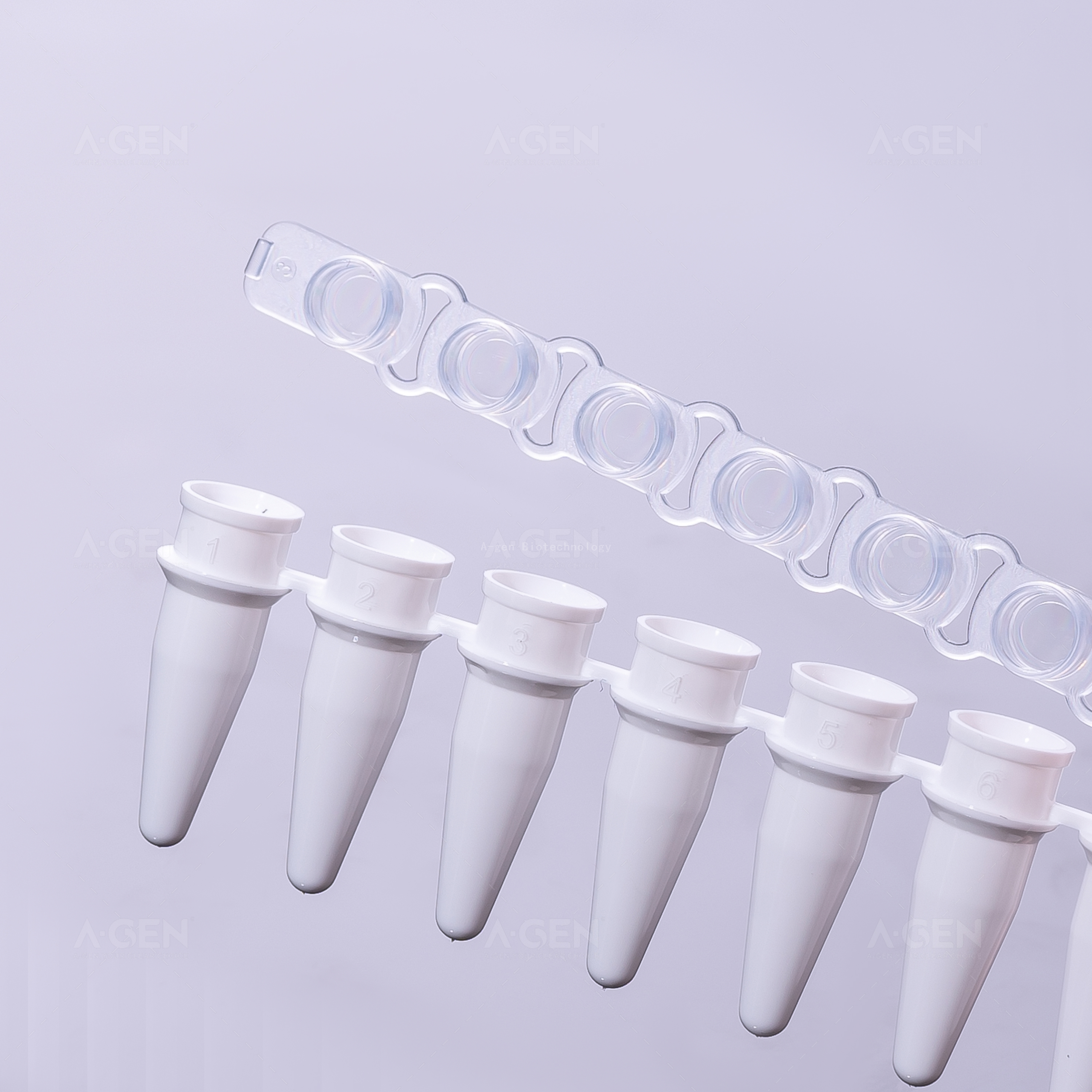 200uL Nonsterile 0.2mL White 8 Strips PCR Tube 