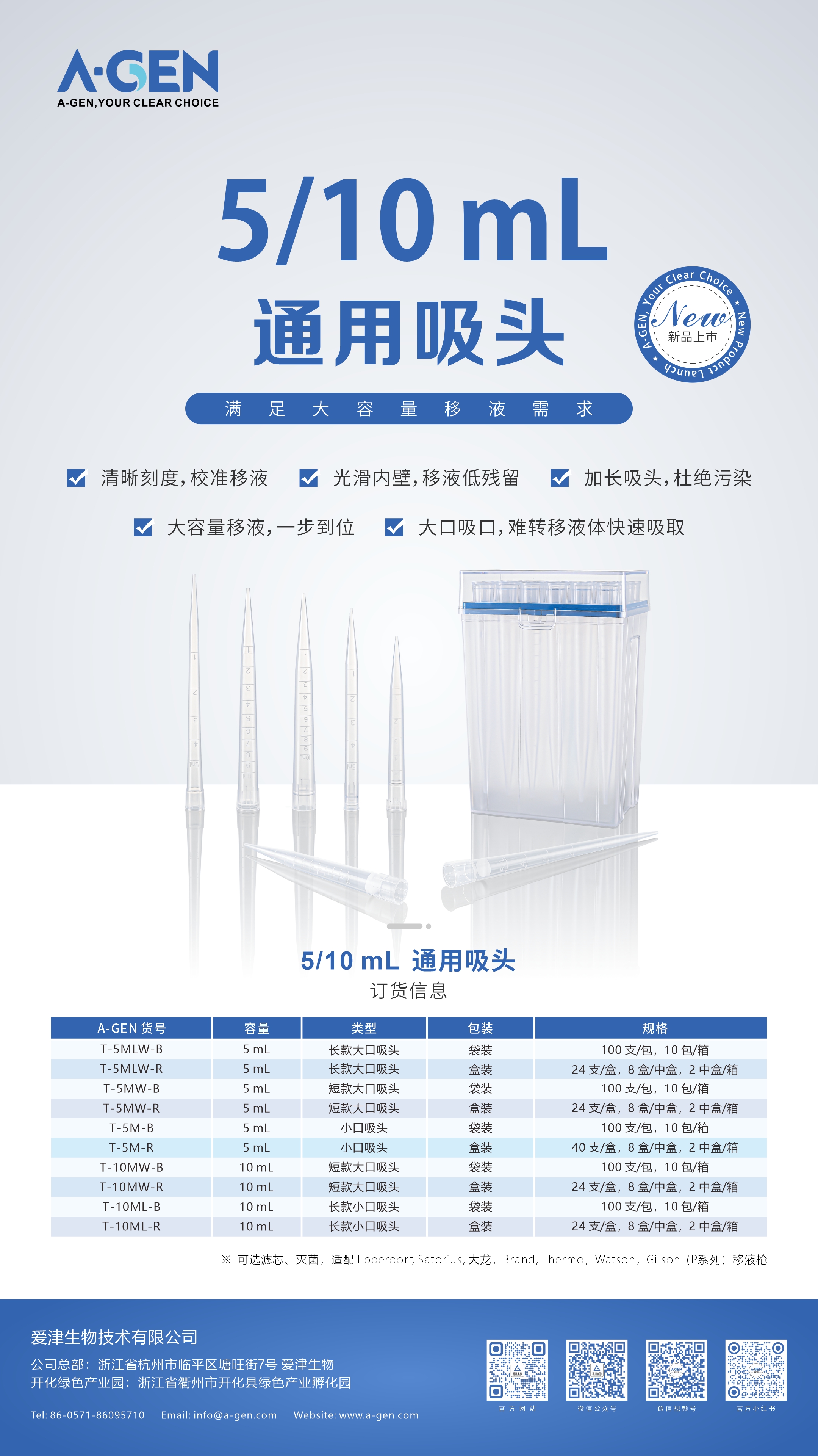5 10 mL Universal Tips - Chinese