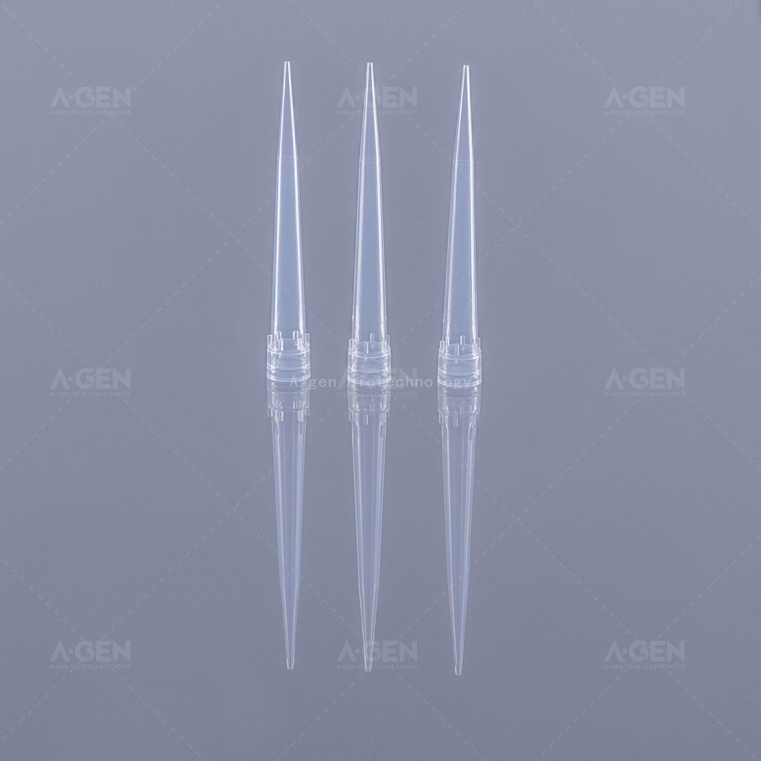 Low Retention Hamilton Pipette Tip 300μL Sterile Clear PP Pipette Tip in Rack for Liquid Transfer Without Filter 