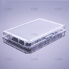 1536 Wells Clear Plate Clear Lid Middle Bind Non-sterile Elisa Plate
