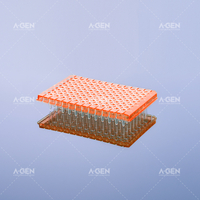 0.2mL Half Skirt Detachable Clear 96 PCR Plate with Black Mark