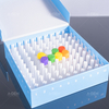 Enhanced PP Cryo Boxes 0.5ml CryoTubes Compatible Blue Dependable Storage