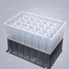 24 square well plate, 10mL, V bottom, suitable for KF, frosted shell