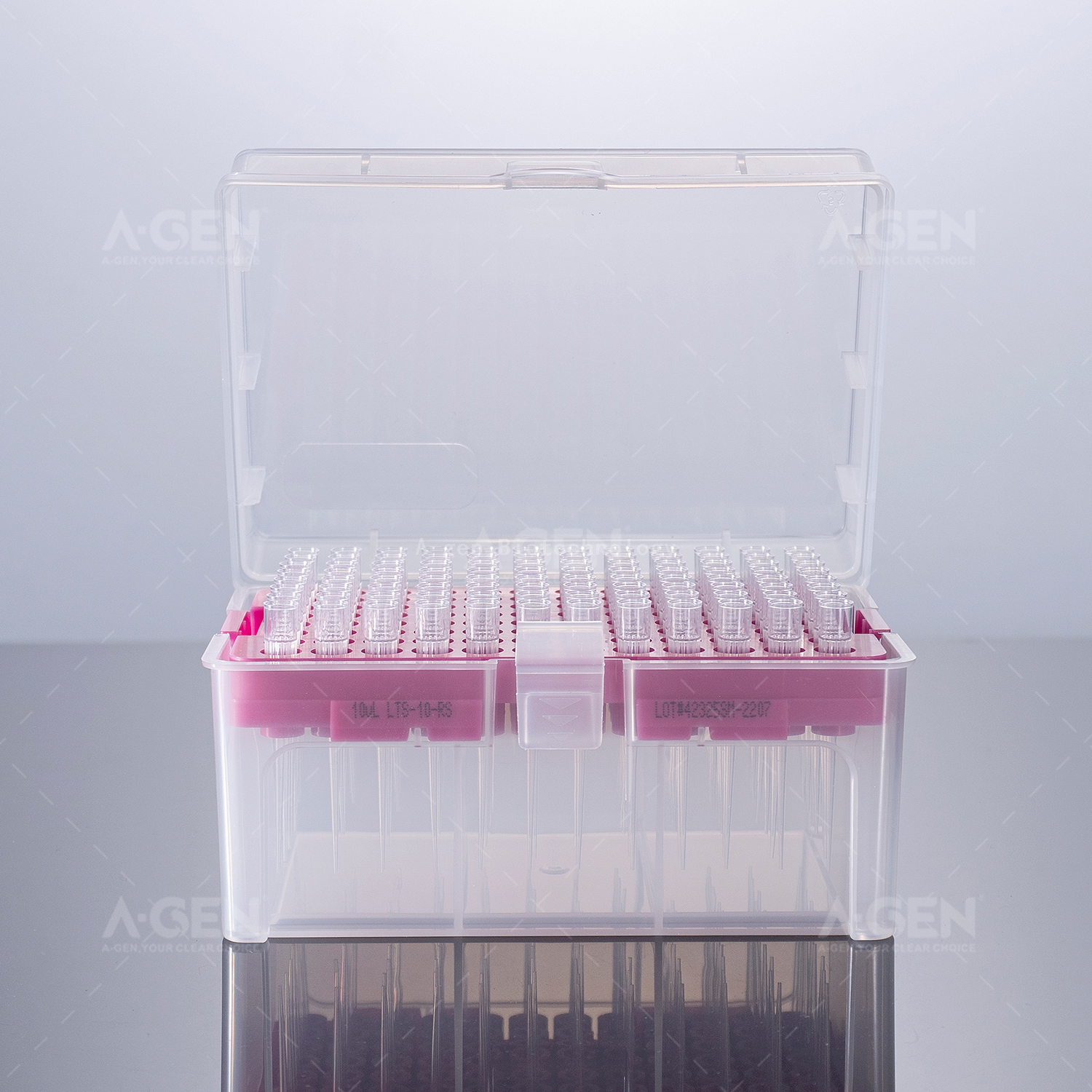 Rainin Sterilization Low Retention 10uL Transparent Globe Scientific Pipette Tips Packed in Rack 