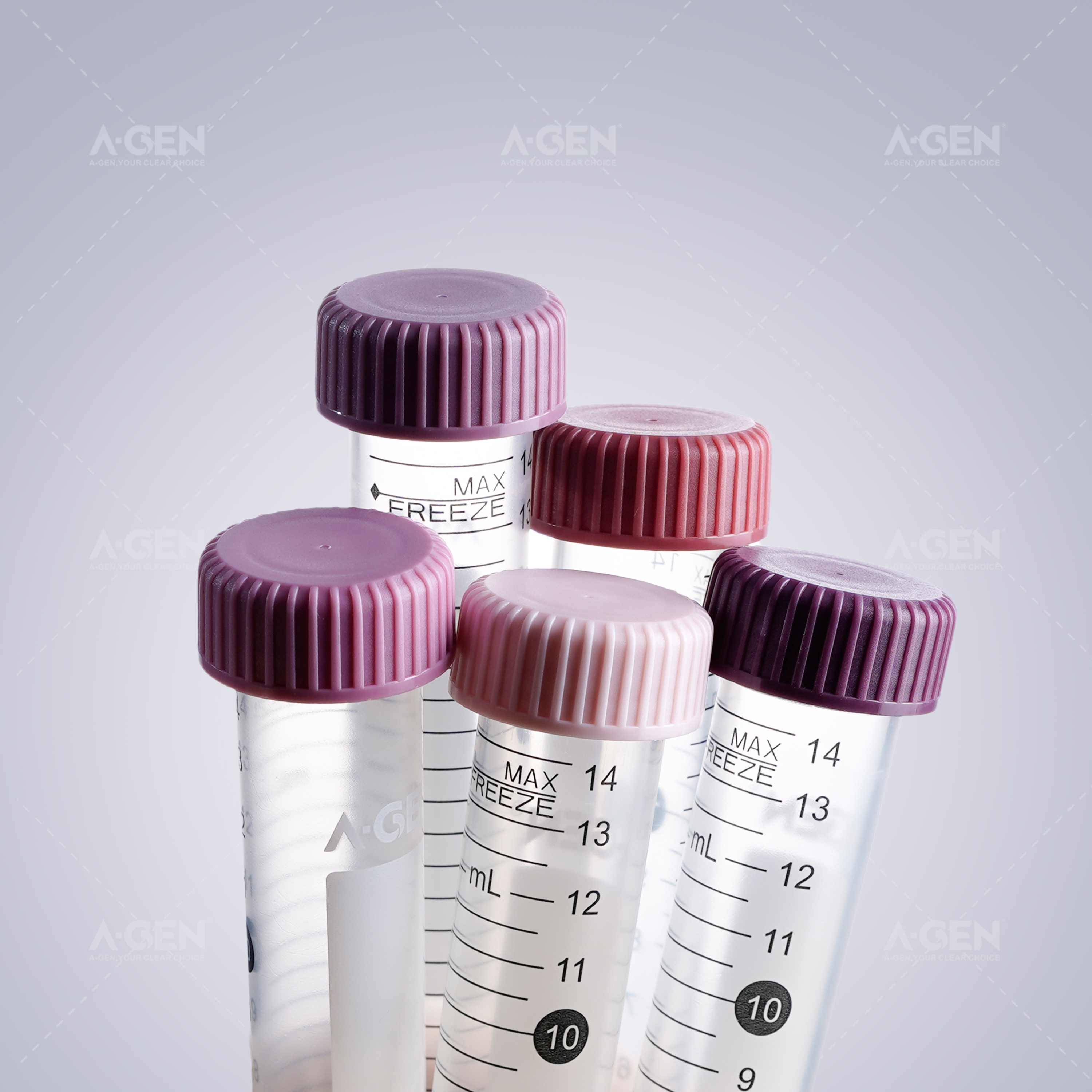 15/25/50ml rose color centrifuge tube