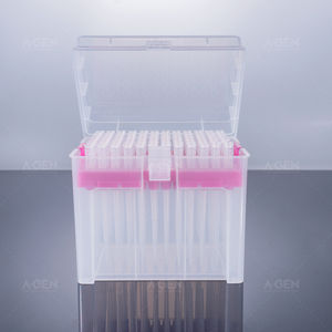 300 μL extended μL transparent tip box