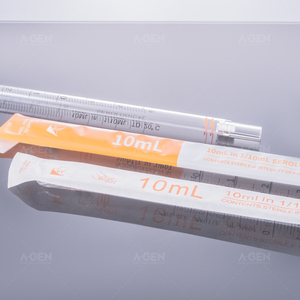 10ml (orange) disposable serological pipette, sterilized (full plastic packaging)