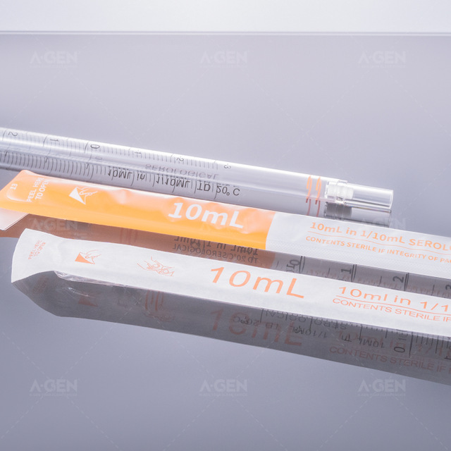 10ml (orange) disposable serological pipette, sterilized (full plastic packaging)