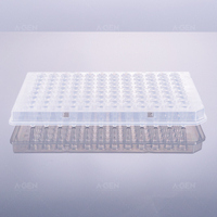 100μL, PCR plate half skirt, original color markings