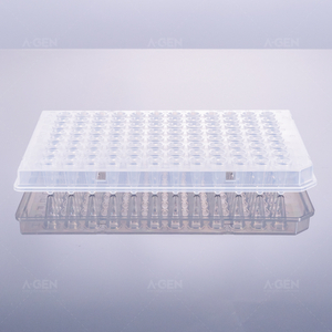 100μL, PCR plate half skirt, original color markings
