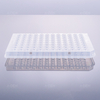 100μL，96 Well PCR plate, Semi-skirt,,clear mark， transparent