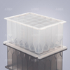 24 square deep well plate, 15mL, V bottom, I-shaped