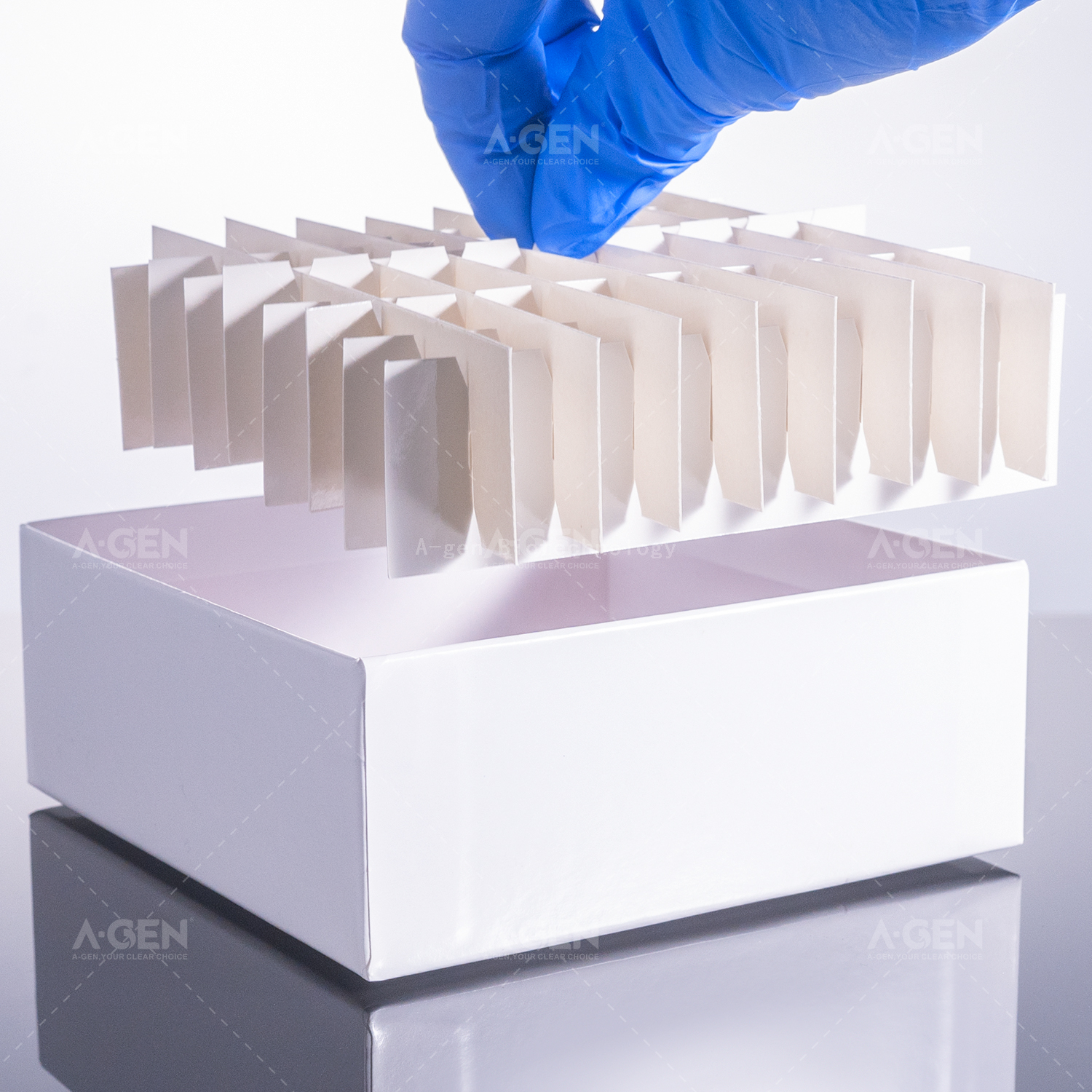 100 Wells Cryo Cardboard Freezer Box Adaptable 0.5mL Cryogenic Vial