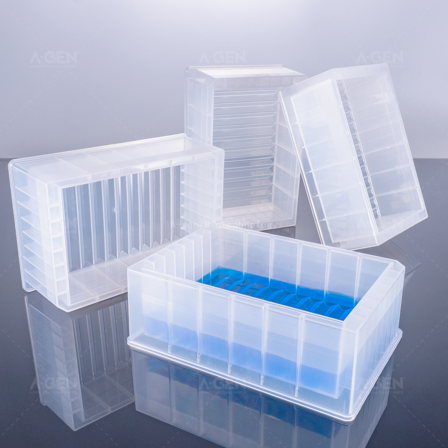 290mL 12-Channel Bottom Trough Reagent Reservoirs High Profile