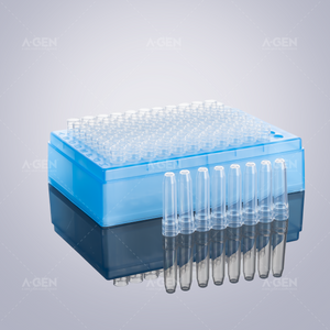 0.9ml sample tube, eight tubes in a row, rack mounted