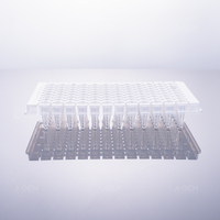 0.2mL 96 PCR, clear, semi-skirted, removable