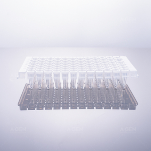 0.2mL 96 PCR, clear, semi-skirted, removable
