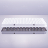 100μL PCR plate half skirt, original color marking (milky white)