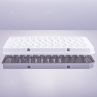 100μL PCR plate half skirt, original color marking (milky white)