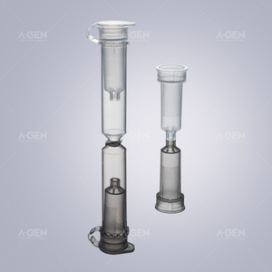 Preparation tube without cap (including pressure ring)