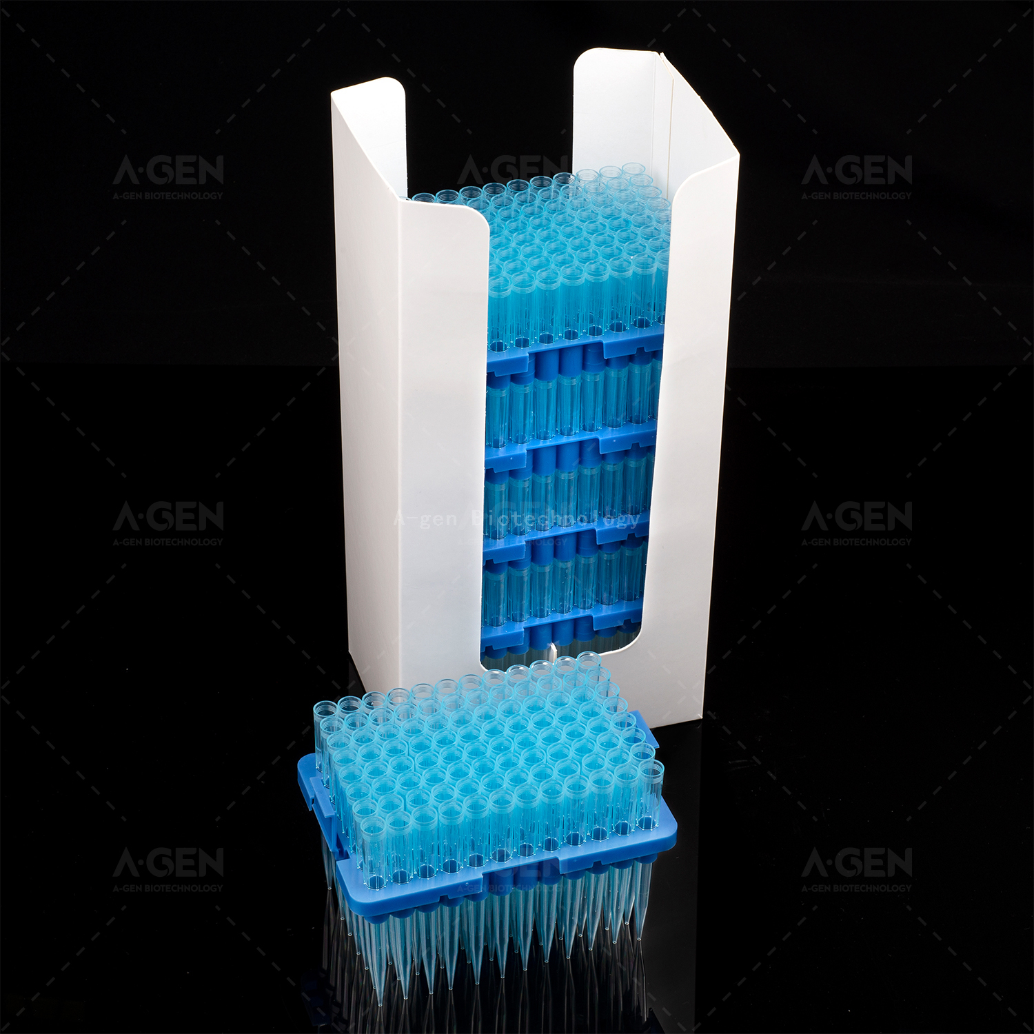 Rack Packing 10-1250μL Transparent Disposable Pipette Tips 