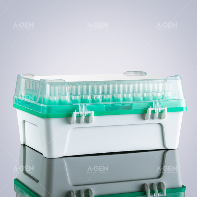 R type sterilized 200uL transparent pipette tips in box