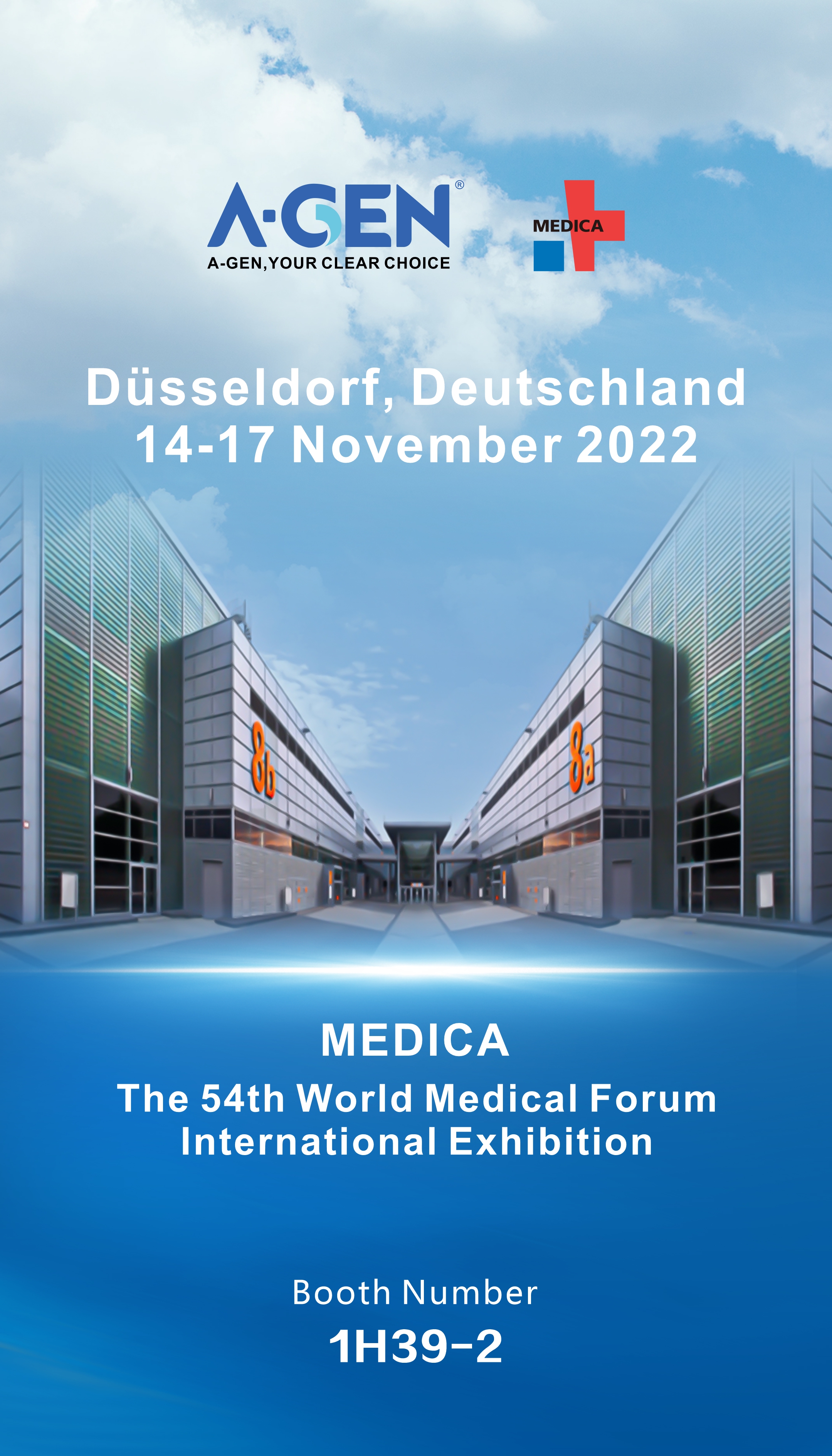 MEDICA 2022, Nov 14-17th, Germany. Booth number 1H39-2