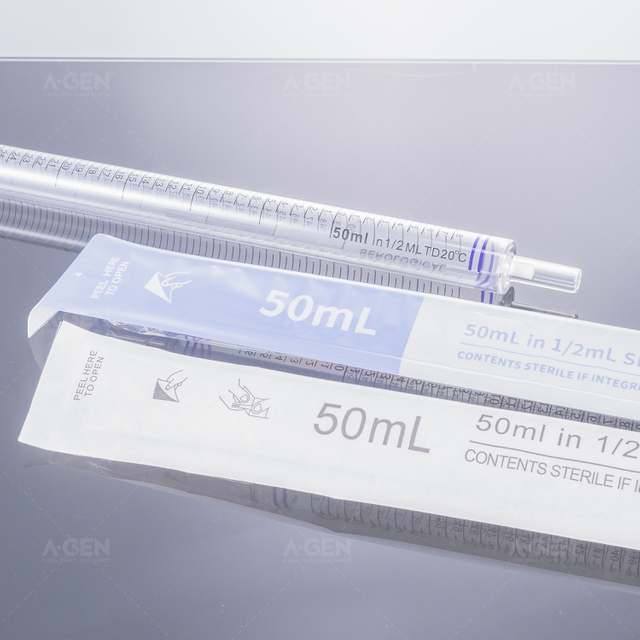 50ml (purple) disposable serological pipette, sterilized (paper-plastic packaging)