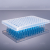 0.2mL 96 PCR plate, transparent, half-skirted