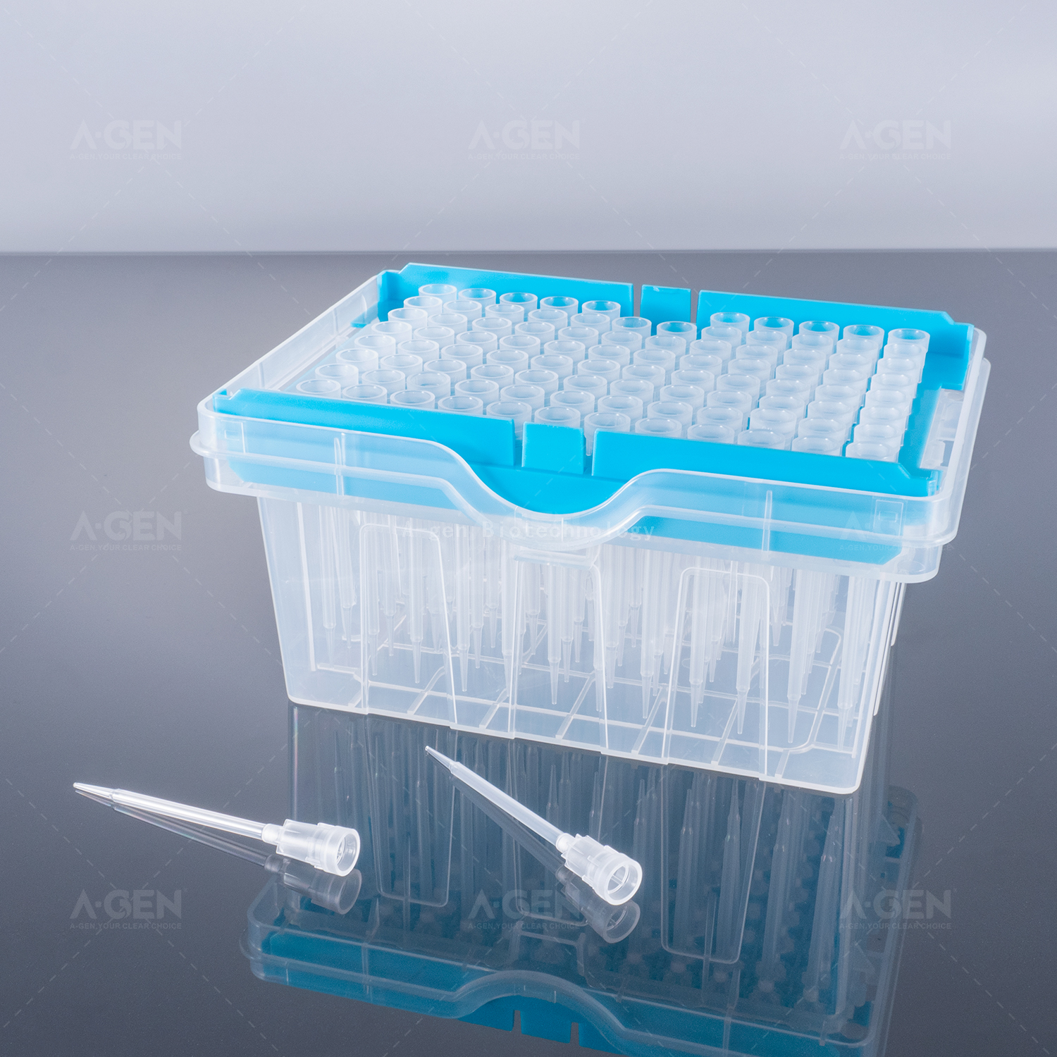 Tecan LiHa 50μL Transparent PP Pipette Tip (Racked,sterilized) for Liquid Transfer with Filter TTF-50-RS Nucleic Acid Extraction