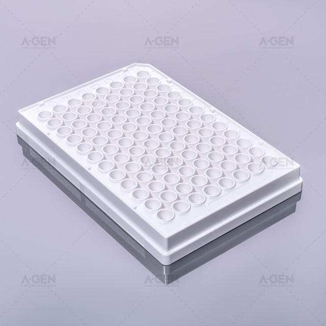 96 Wells White Plate Middle Bind Elisa Plate without Lid