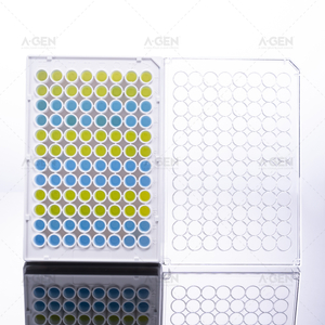 96 Wells White Plate Middle Bind Elisa Plate with Lid
