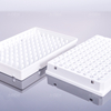 200μL PCR plate full skirt, black logo (milky white))