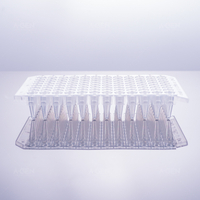 200μL PCR plate half skirt, original color markings