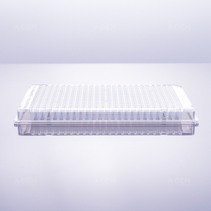 40μL 384-well PCR plate with full skirt, see-through, black markings