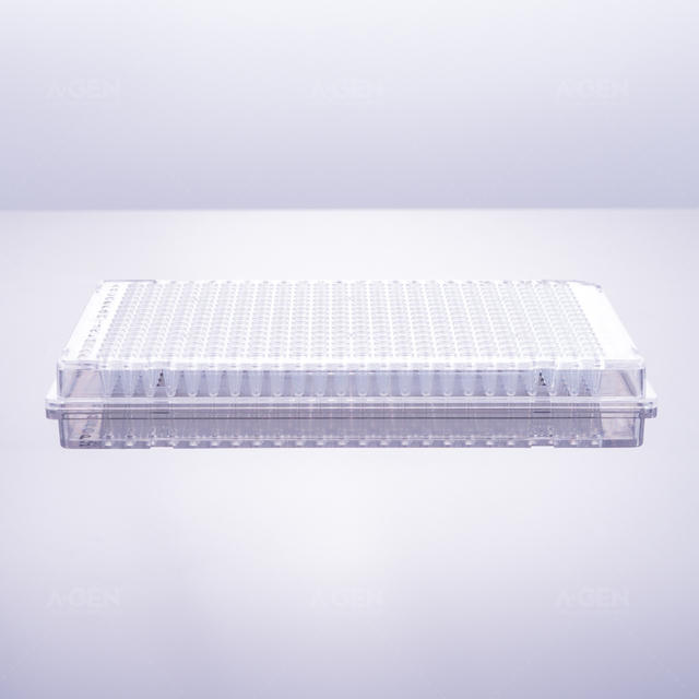 40μL 384-well PCR plate with full skirt, see-through, black markings