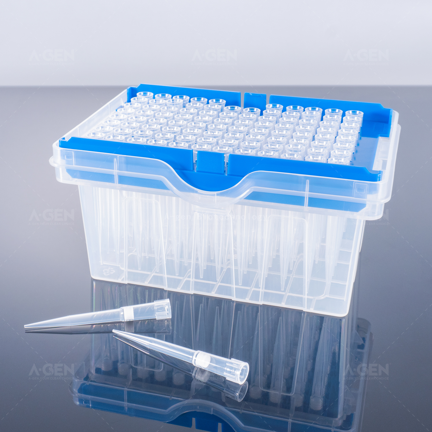 Tecan LiHa 200μL Transparent PP Pipette Tip (Racked,sterilized) for Liquid Transfer with Filter TTF-200-RSL Low Retention