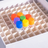 Paper freezing box 133*133*36mm, suitable for 0.5ml cryopreservation tubes, white