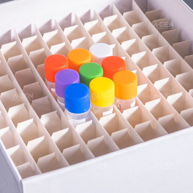 Paper freezing box 133*133*52mm, suitable for 1.5ml cryopreservation tubes, white