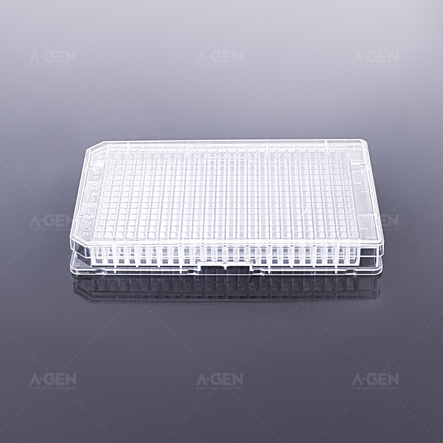 384-well transparent bottom plate, transparent cover, TC-processed sterilization blister box