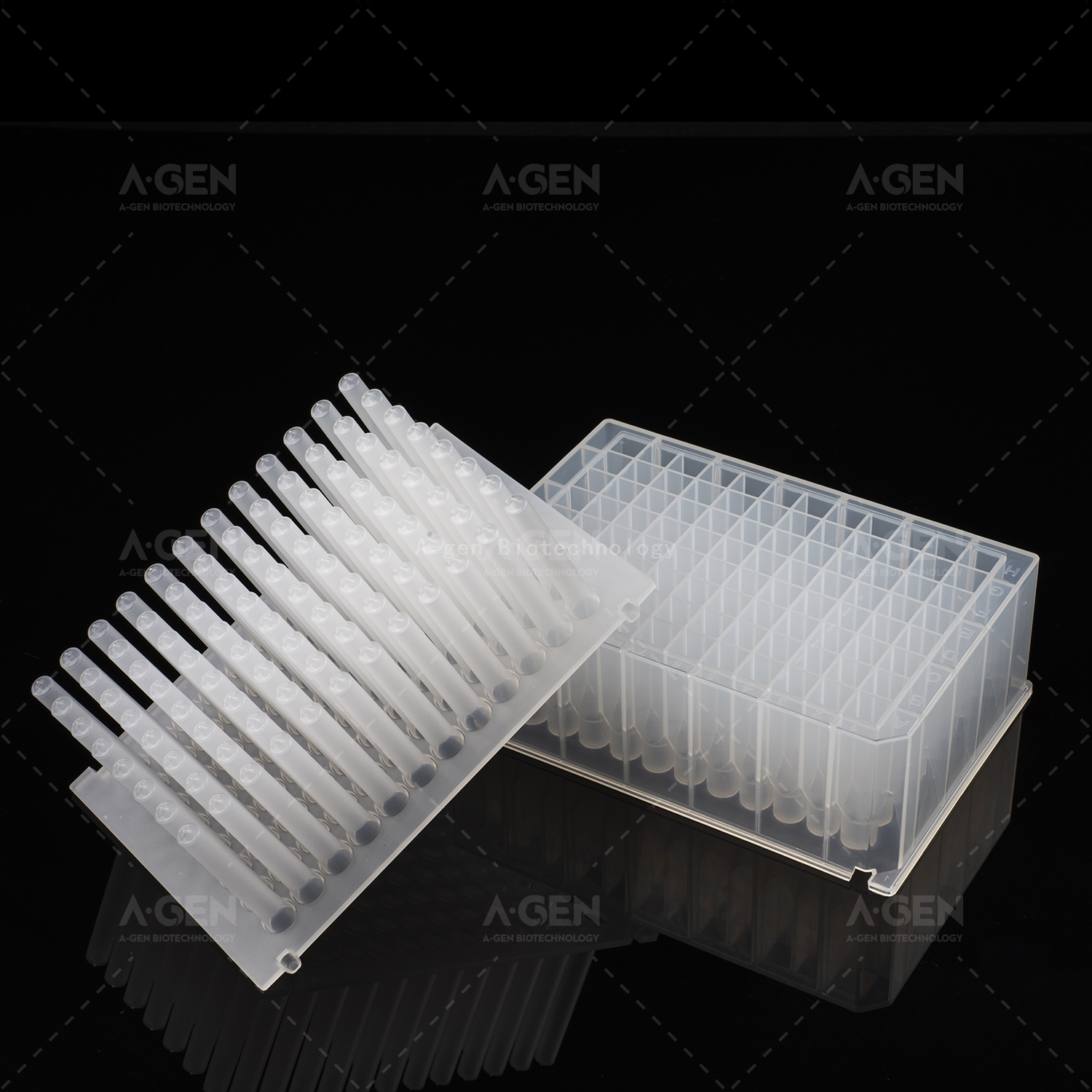 2.0ml Clear Transparent 96 Square-Well Deep Well Plates