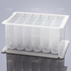 24 square deep well plate, 15mL, V bottom, I-shaped