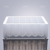 24 square well plate, 10mL, V bottom, suitable for KF, frosted shell