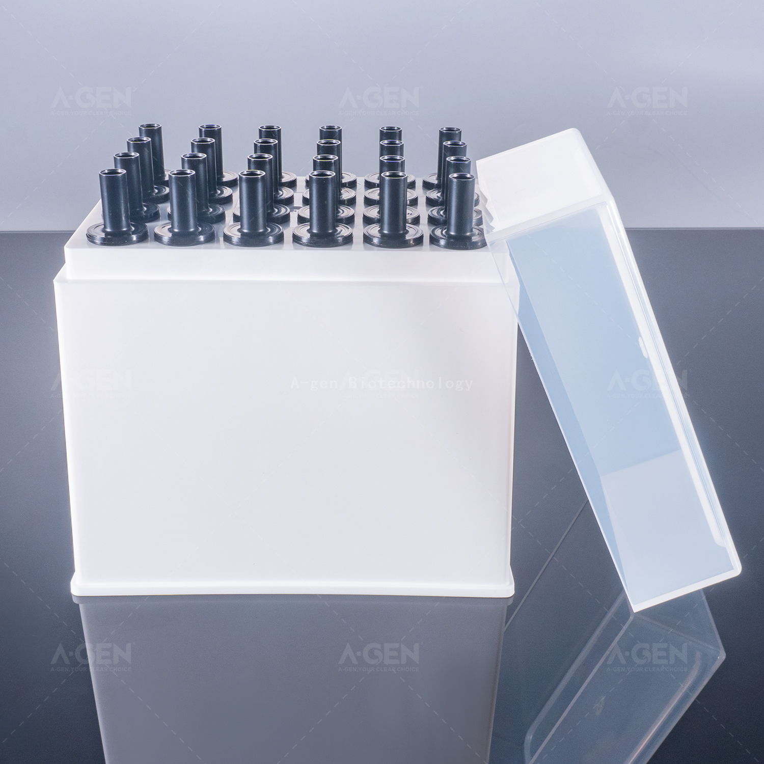 Tecan LiHa Conductive 5000μL Black PP Pipette Tip (SBS Racked,sterilized) for Liquid Transfer With Filter TTF-5000C-RS