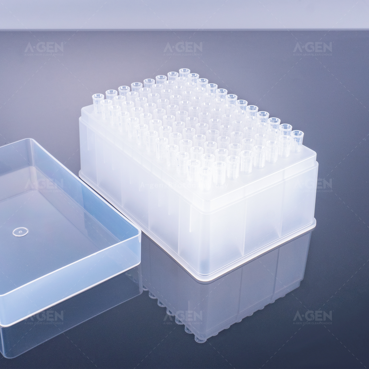 Nayo Tip 50μL Clear Robotic PP Pipette Tip (Racked,sterilized) for Liquid Transfer No Filter FX-50-RSL Low Residual