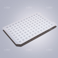  Silicone Sealing Mat for 96 Square Well plate，pre-slit with "+"
