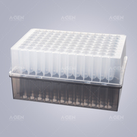 1.3mL 96 round well deep well plate, U bottom, shared wall