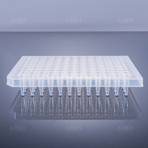 0.2mL 96 PCR plate, transparent, half-skirted
